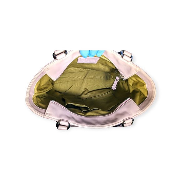 Lavender Purple Leather Shoulder Bag Double Handles Fob Hamilton 2010 🎉 - Picture 10 of 11